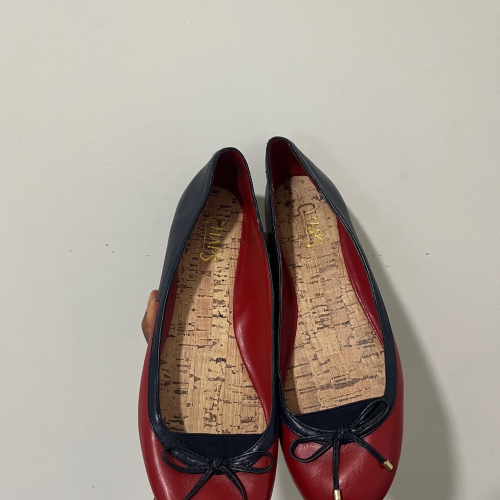 Chaps Two-Tone Red and Navy Women’s Loafers